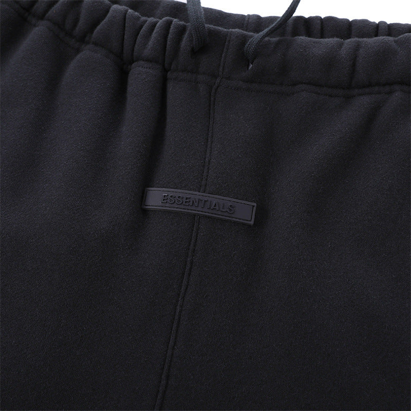 Fear Of God Essentials Fleece-Lined Relaxed Pants – Black