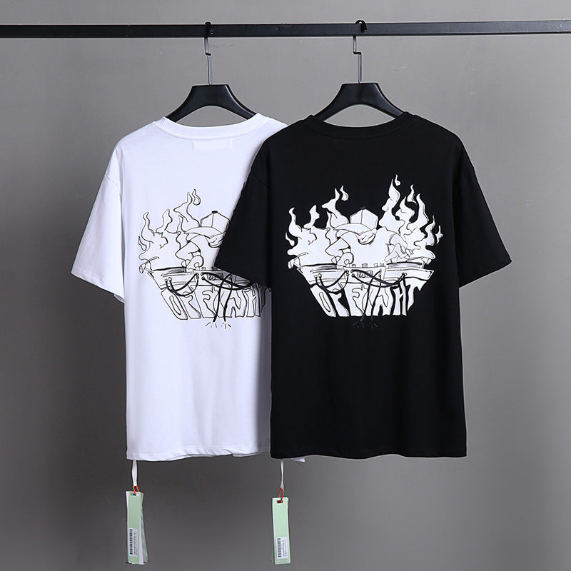 OFF-WHITE "DJ Alien" Figure Graphic T-Shirt