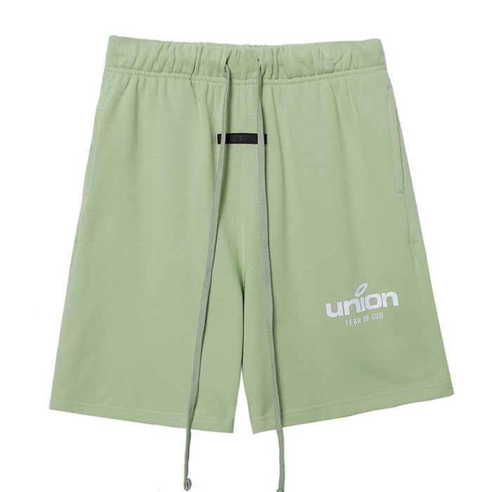 Fear of God Essentials x Union Shorts – White / Black / Green