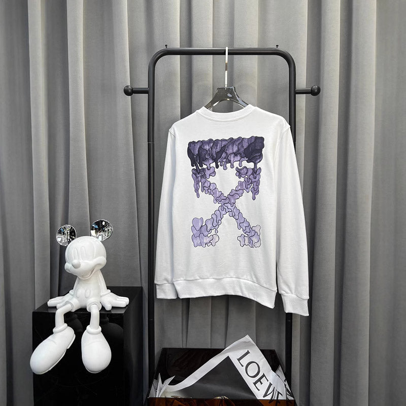 Off-White Fleece Crewneck Sweatshirt