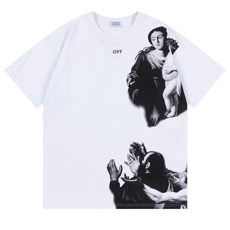 Off-White Blurred Mary Skater T-Shirt — White
