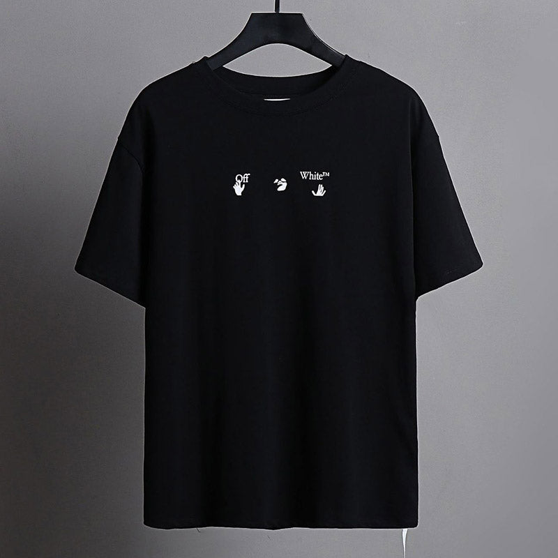OFF-WHITE Blue Arrow Pattern T-Shirt