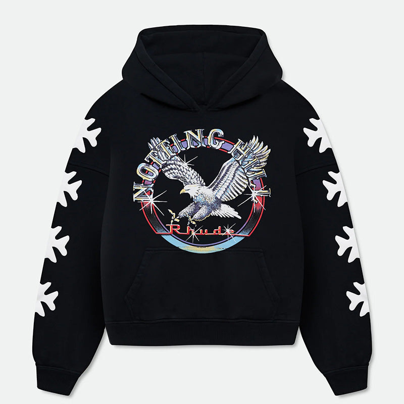 RHUDE Notting Hill Eagle Hoodie – Black