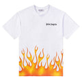 Palm Angels Racing Flames Hem Print Oversized T-Shirt