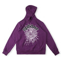Sp5der Web Print Gothic Punk Hoodie – Purple Premium Streetwear Sweatshirt