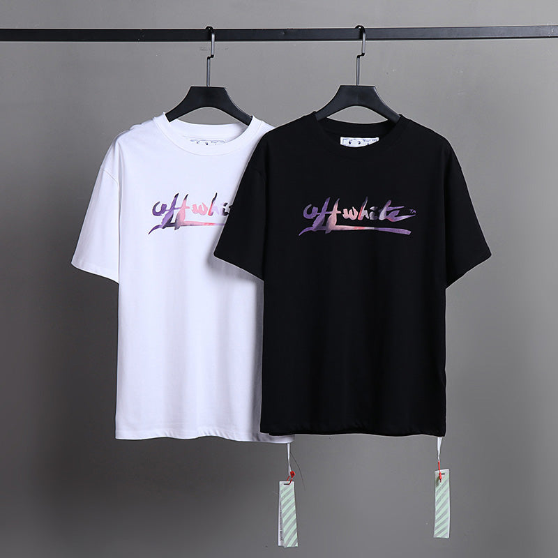 OFF-WHITE Gradient Script Logo Graphic T-Shirt