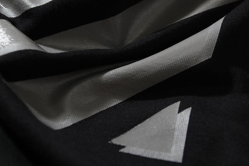 Off-White Cotton Crewneck Sweatshirt — Black