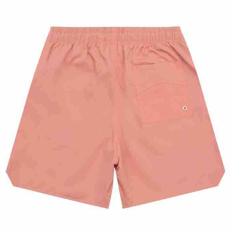 RHUDE 3M Reflective Letters Mesh Drawstring Shorts – Gray Blue / Pink