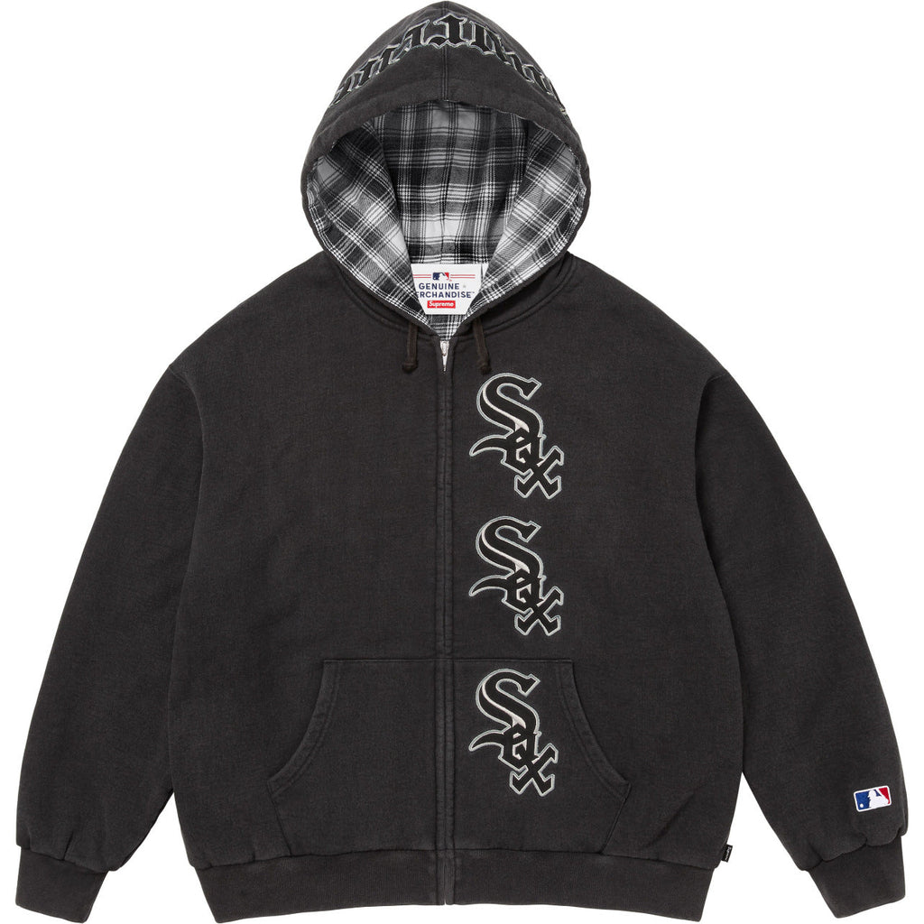 Supreme x Chicago White Sox Zip Up Hooded Sweatshirt
