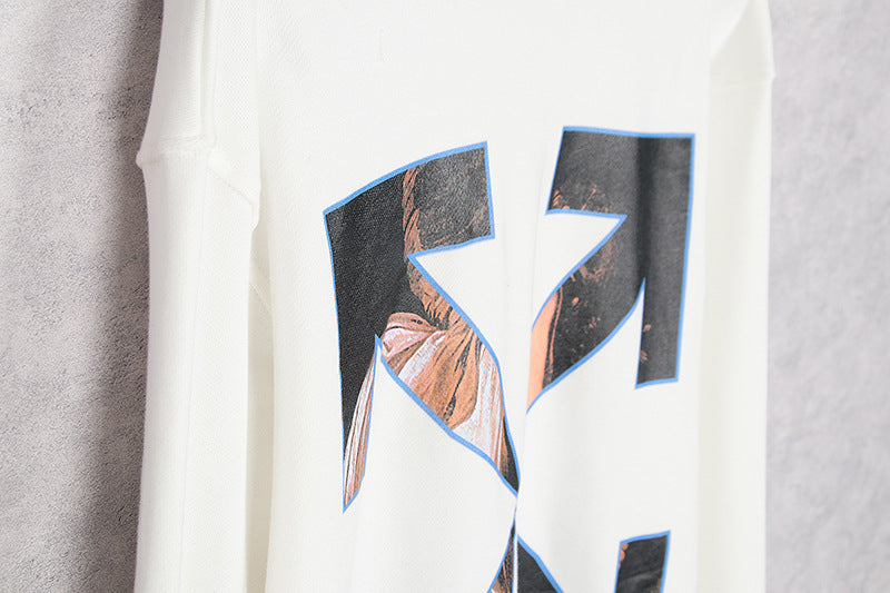 Off-White Oil Painting Series Arrow Pattern Crewneck Sweatshirt