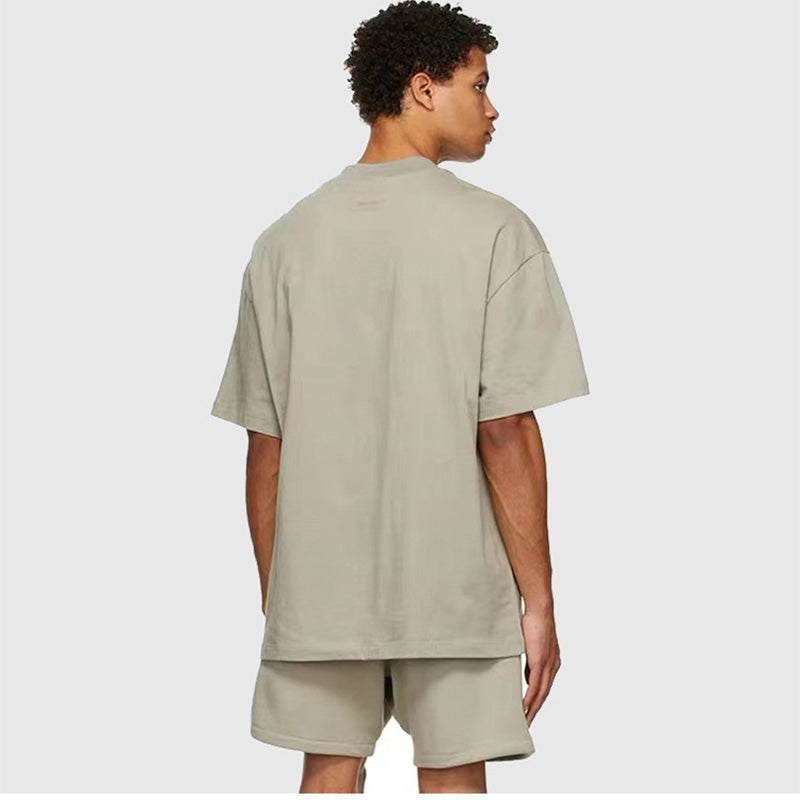 Fear of God Essentials Logo T-Shirt – Black / Grey / Apricot / Matcha / Aquamarine