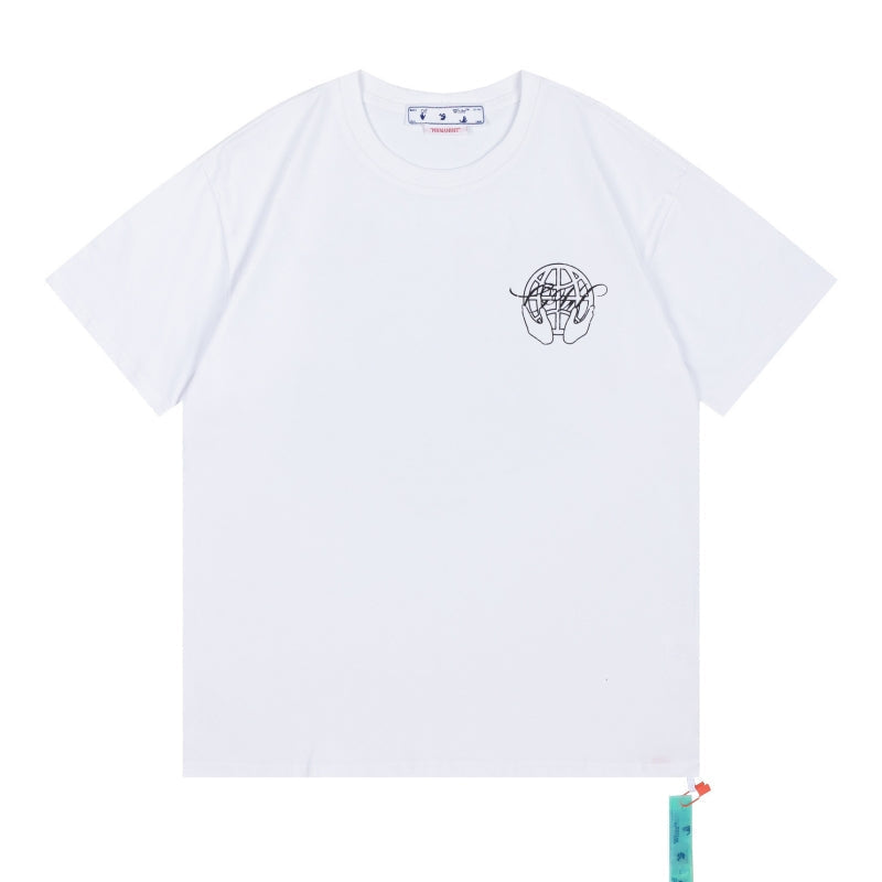 Off-White Graphic T-Shirt (Black/White/Purple)