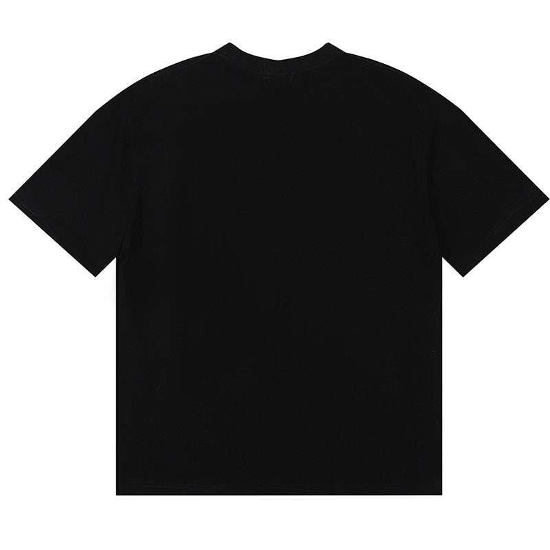 RHUDE Fox Hound Tee – White / Black / Apricot