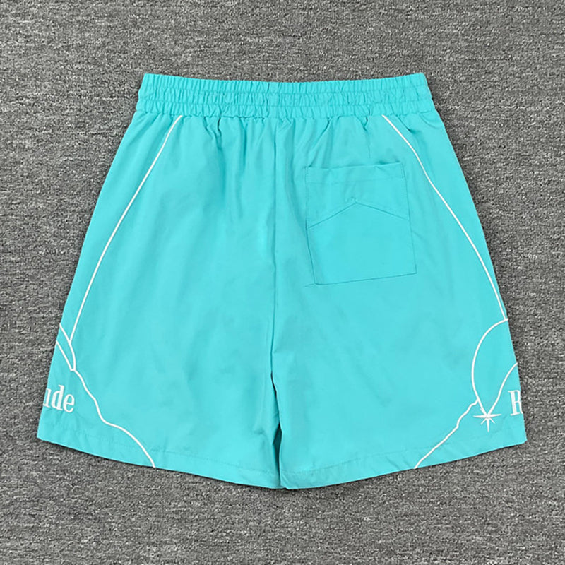 RHUDE Moonlight Pista Short – Red / Green
