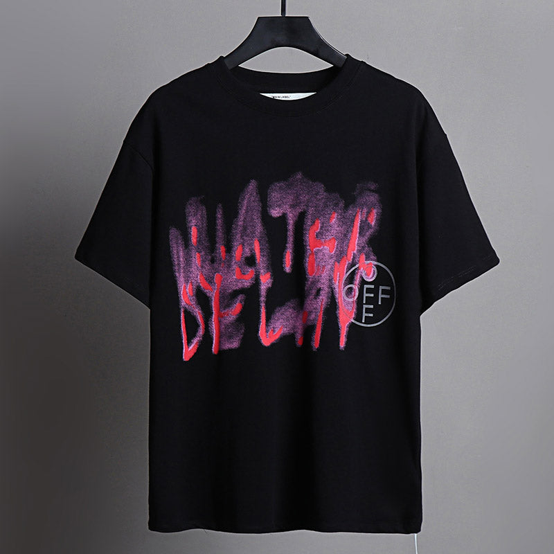 OFF-WHITE Graffiti Arrow Pattern T-Shirt