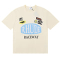 RHUDE T-Shirt – Apricot / White / Black