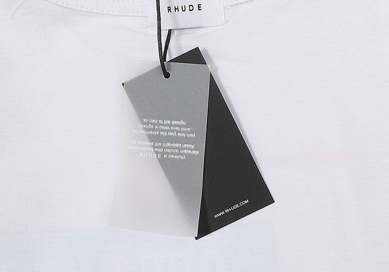 RHUDE T-Shirt – Black / Apricot / White