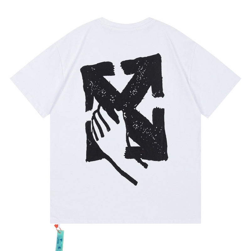 Off-White Graphic T-Shirt (Black/White/Purple)