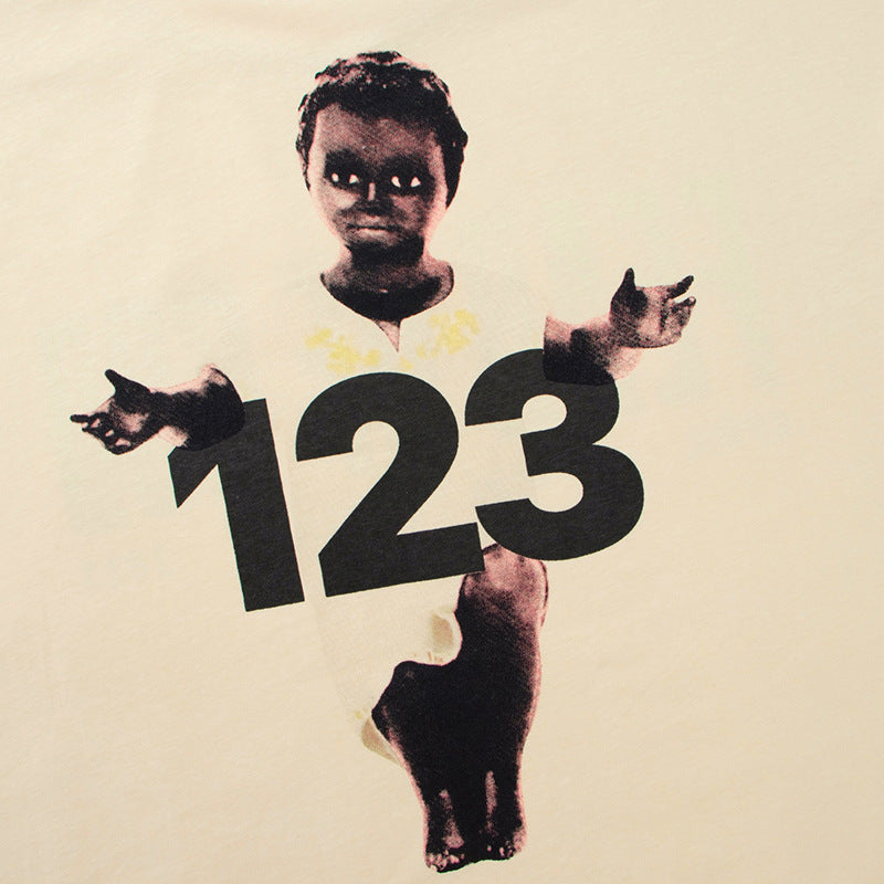 Fear of God x RRR123 Little Boy Print T-Shirt – Cream