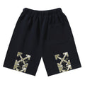 OFF-WHITE "Camo Arrow" Military Fill Cotton Sweatshorts