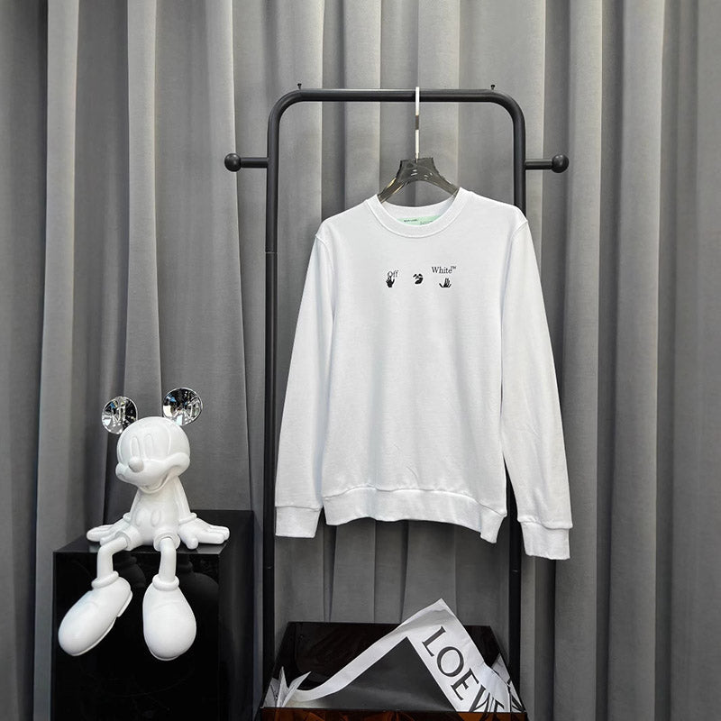 Off-White Fleece Crewneck Sweatshirt