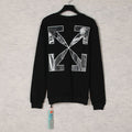 Off-White Caravaggio Black & White Oil Painting Arrow Crewneck Sweatshirt