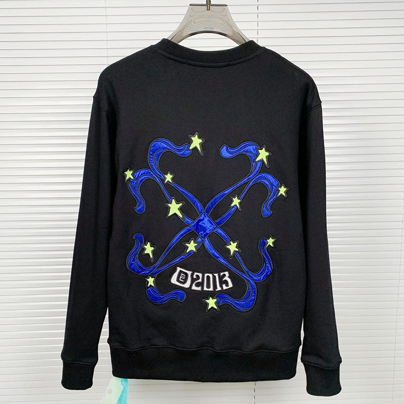 Off-White Alien Pattern Arrow Crewneck Sweatshirt