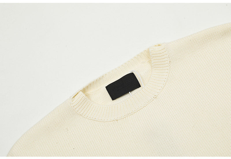 Fear of God Solid Color Fish Mouth Round Neck Sweater