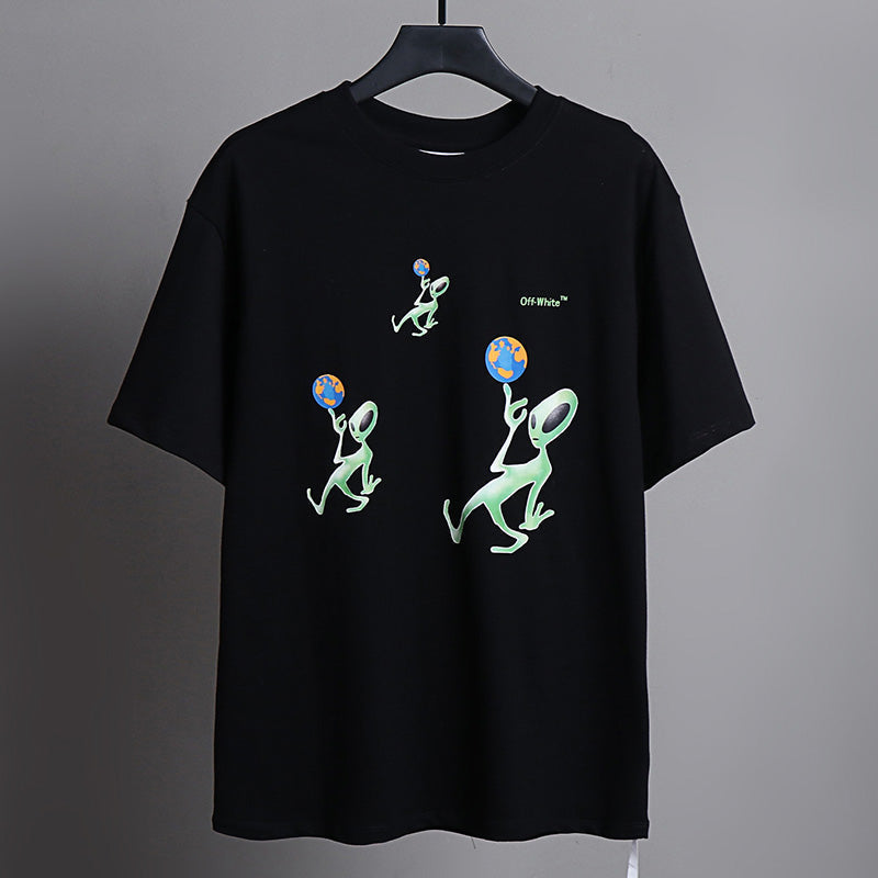 OFF-WHITE Alien Globe Graphic T-Shirt