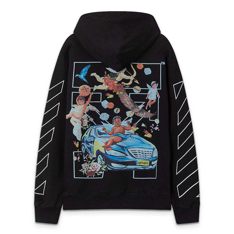 OFF-WHITE Angels & Car Collage Graphic Hoodie