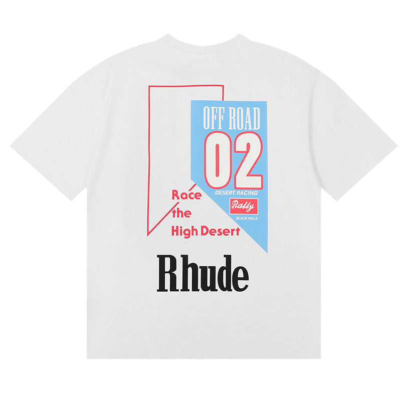 RHUDE T-Shirt – Black / Apricot / White