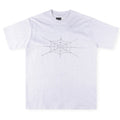 Sp5der Rhinestone Silk Tee – Premium Graphic Streetwear