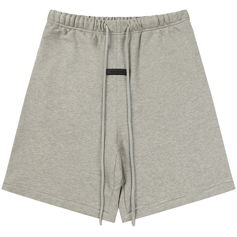 Fear of God Season 9 Multi-Line Letter Print Shorts – Pale Yellow / Grey