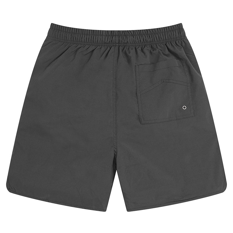 RHUDE 3M Reflective Letters Mesh Drawstring Shorts – Grey / Army Green