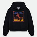 RHUDE Cadre Rearing Horse Graphic Hoodie – Black