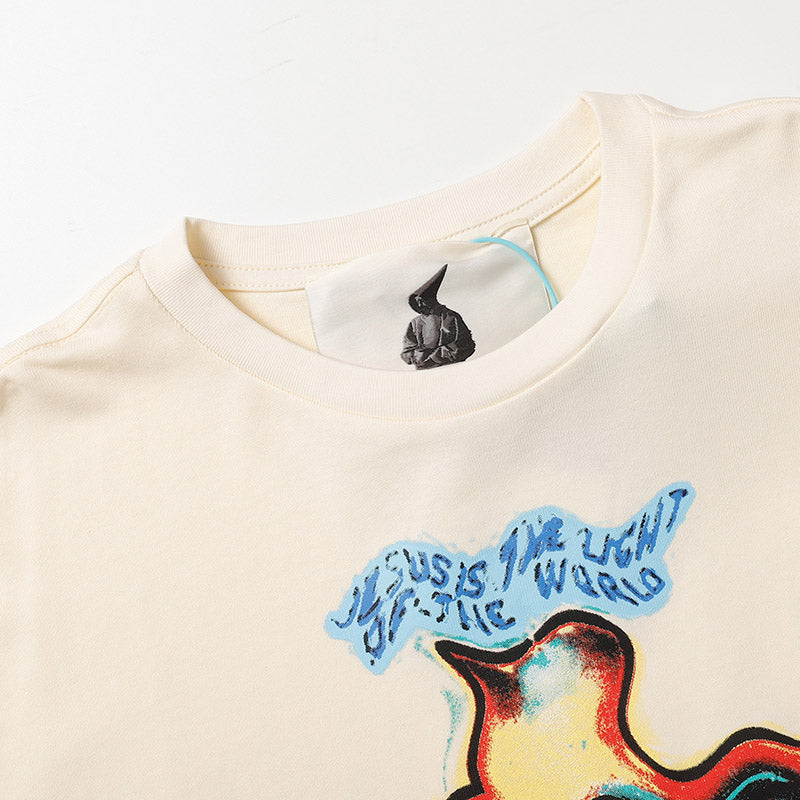 Fear of God x RRR123 Dissolving Cross Letter Print T-Shirt – Apricot