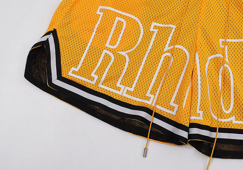 RHUDE Leisure Sport Shorts – Yellow