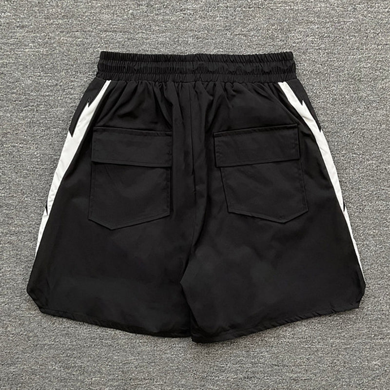 RHUDE Court Logo Short – Black / White