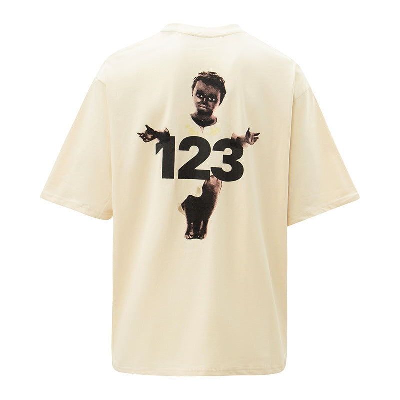 Fear of God x RRR123 Little Boy Print T-Shirt – Cream