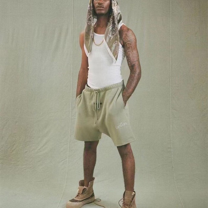 Fear of God Essentials x Union Shorts – White / Black / Green