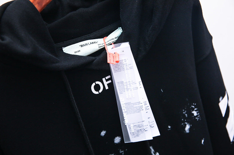 OFF-WHITE Fireworks Splash Graffiti Hoodie