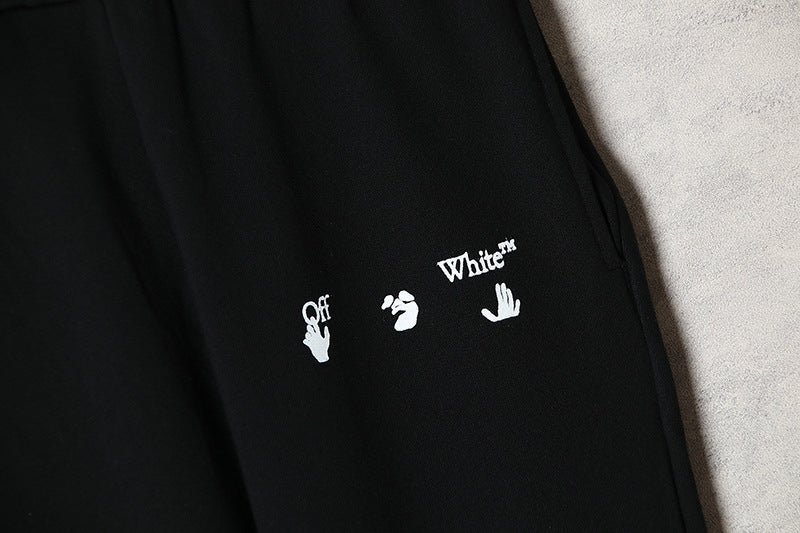 OFF-WHITE Caravaggio Diagonal Stripe Jogger Pants