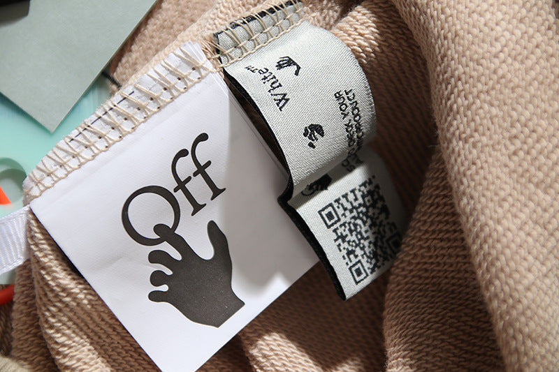 OFF WHITE Hoodie – Khaki & Black