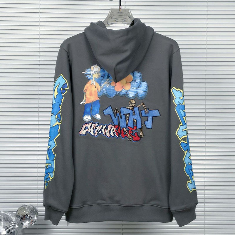 OFF-WHITE Graffiti Graphic Hoodie