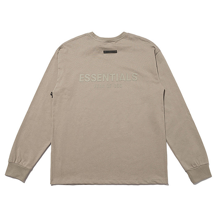 Fear of God Essentials Long Sleeve Tee – Brown / Black / Khaki / Apricot