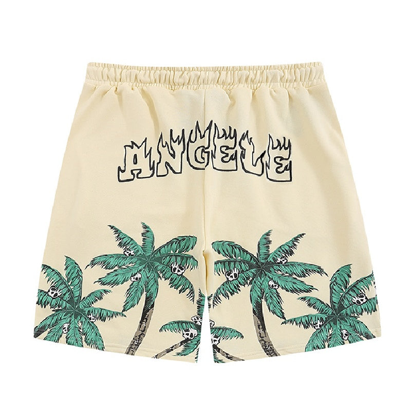 Palm Angels Shorts – Men's Cotton Shorts | Black & Apricot