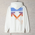 Off-White Color Gradient Arrow Hoodie – Blue to Orange Ombre