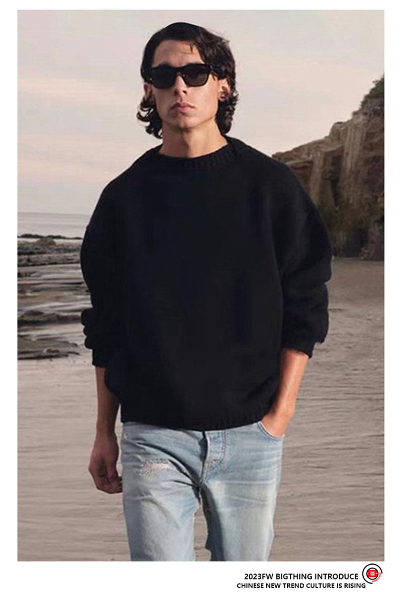 Fear of God Solid Color Fish Mouth Round Neck Sweater