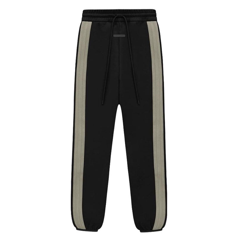 Fear Of God Essentials Side Panel Contrast Sweatpants – Black / Gray Green