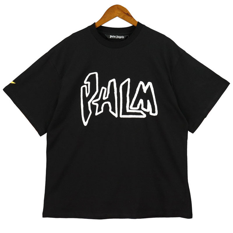 Palm Angels Graffiti Flame Letter T-Shirt